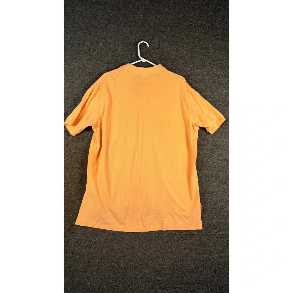 Polo Ralph Lauren Mens XL Orange Pique Cotton Short Sleeve Polo Shirt Turquoise